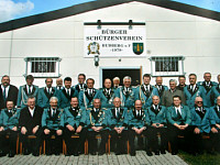 Schützenhalle und Bautrupp