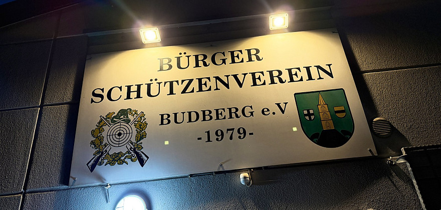 Die Schützenhalle des BSV Budberg.